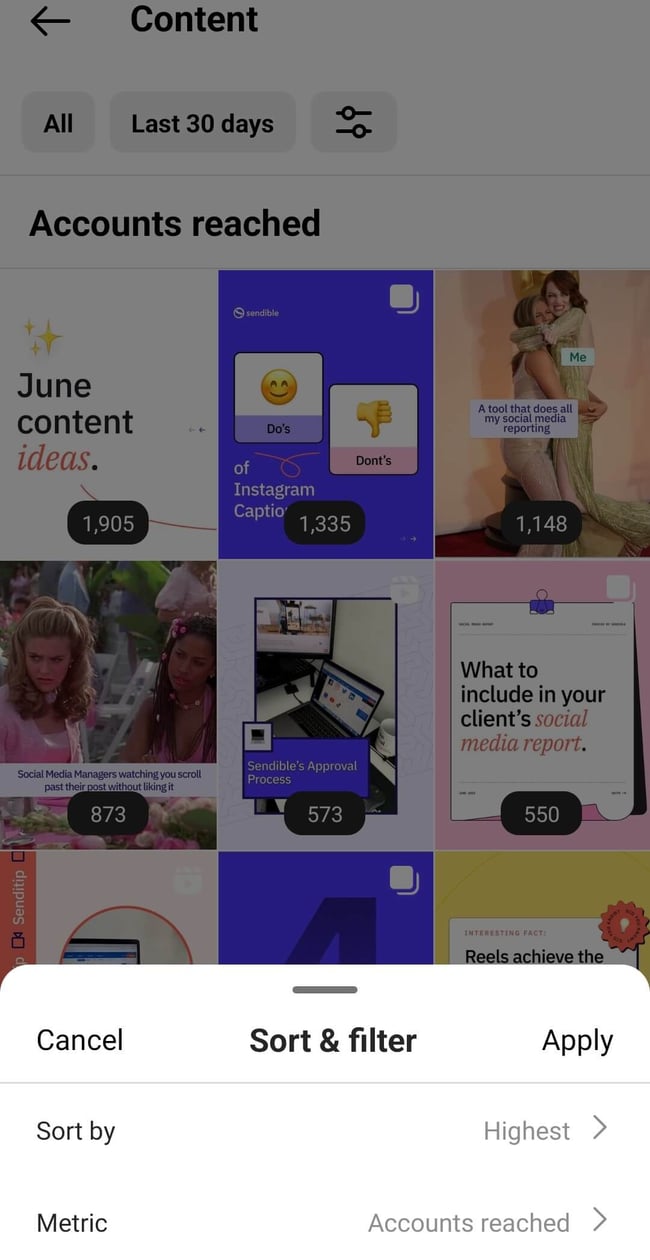 demystifying-social-media-metrics-instagram-professional-dashboard-content-analytics-sort-by
