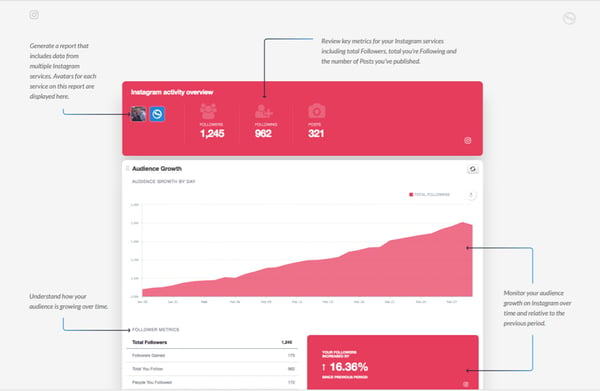 Instagram reports in Sendible