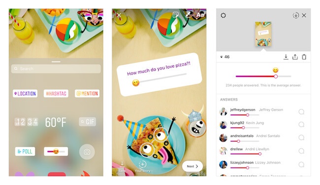 instagram emoji slider