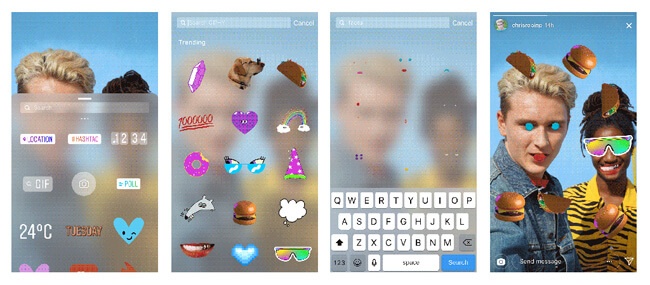 instagram gif stickers