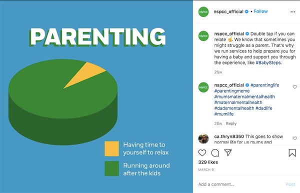 nspcc instagram post