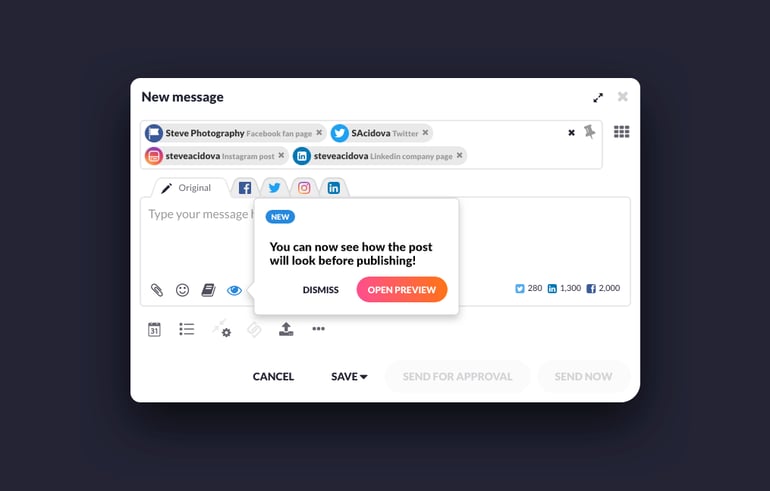 Preview Your Social Media Posts Before Posting Them