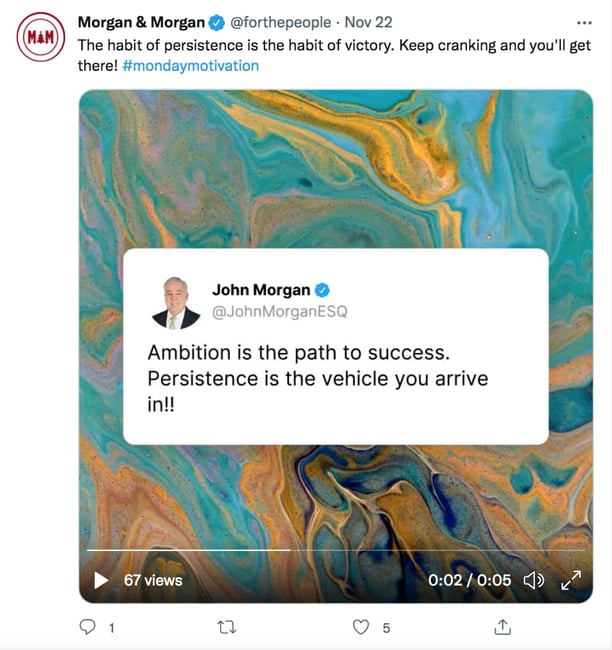 great tweet example by John Morgan