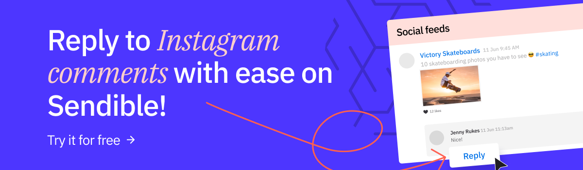 Reply to Instagram comments with ease on Sendible