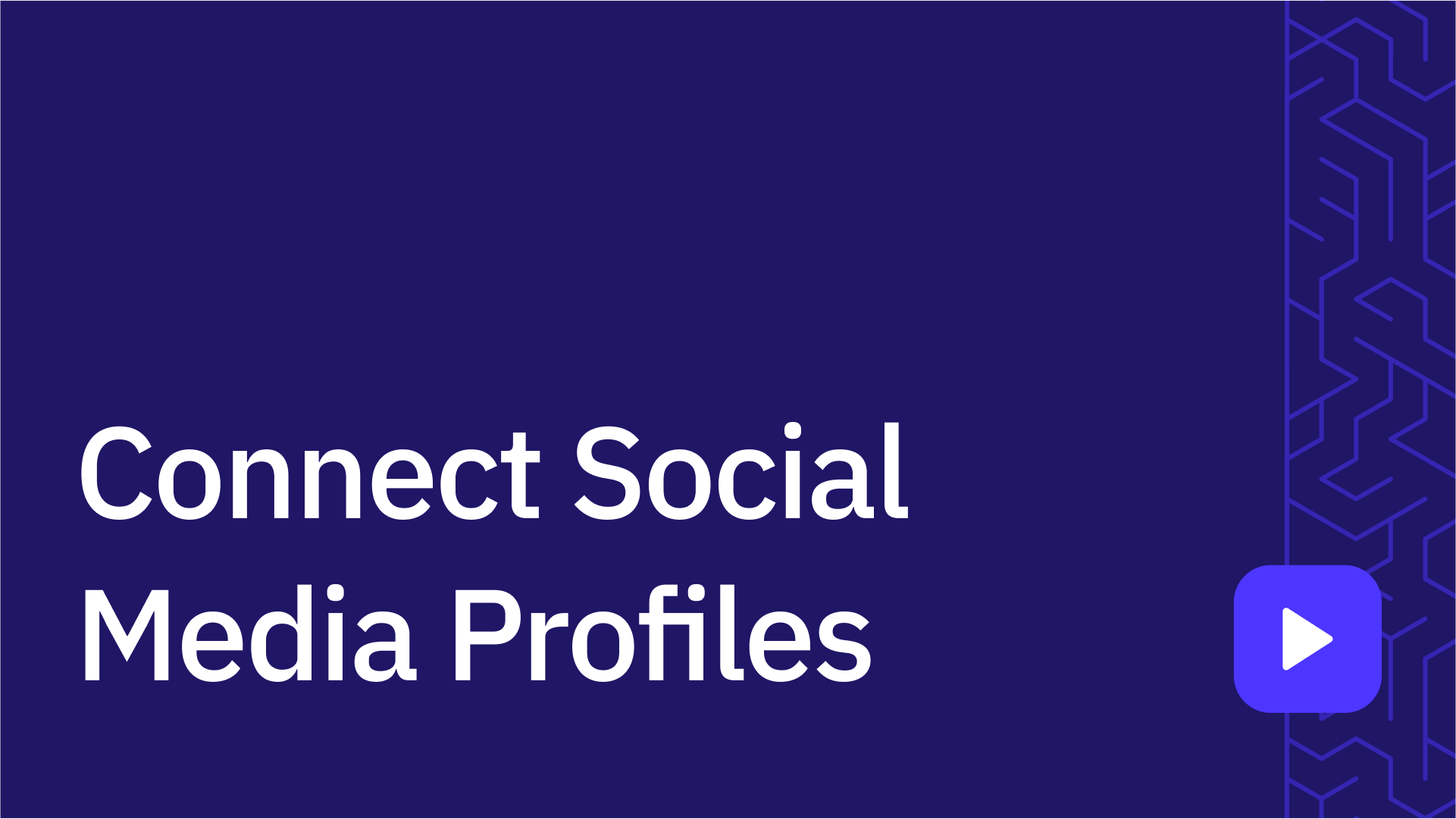 Connect your social profiles