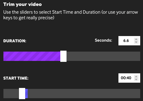GIPHY GIF Maker - trimming video