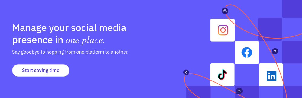 Manage your social media presence in one place. Say goodbye to hopping from one platform to another.  