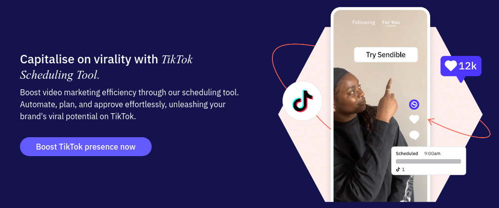 Capitalise on virality with TikTok Scheduling Tool. Boost video marketing efficiency through our scheduling tool. Automate, plan, and approve effortlessly, unleashing your brand's viral potential on TikTok.  