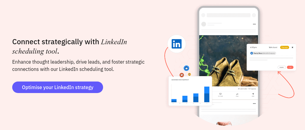 Connect strategically with LinkedIn scheduling tool. Enhance thought leadership, drive leads, and foster strategic connections with our LinkedIn scheduling tool.  