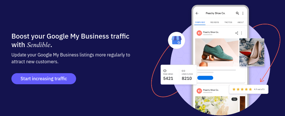 Boost your Google My Business traffic with Sendible. Update your Google My Business listings more regularly to attract new customers.  