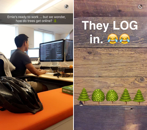 Hubspot's Snapchat profile is fun